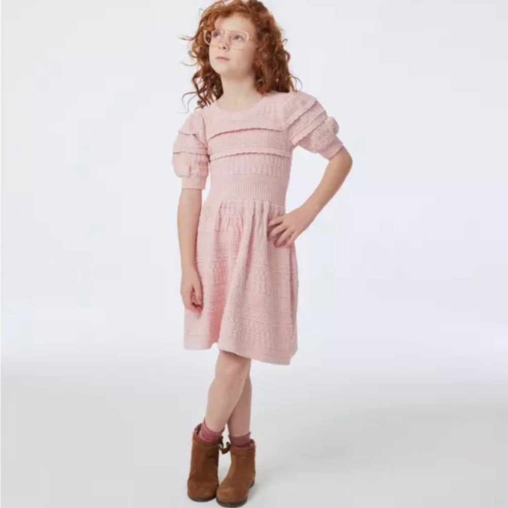 Janie and Jack the heights sweater Dress 7 girls